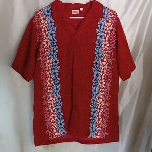 Side out Hawaiian men's beach cabana cruise extra large shirt